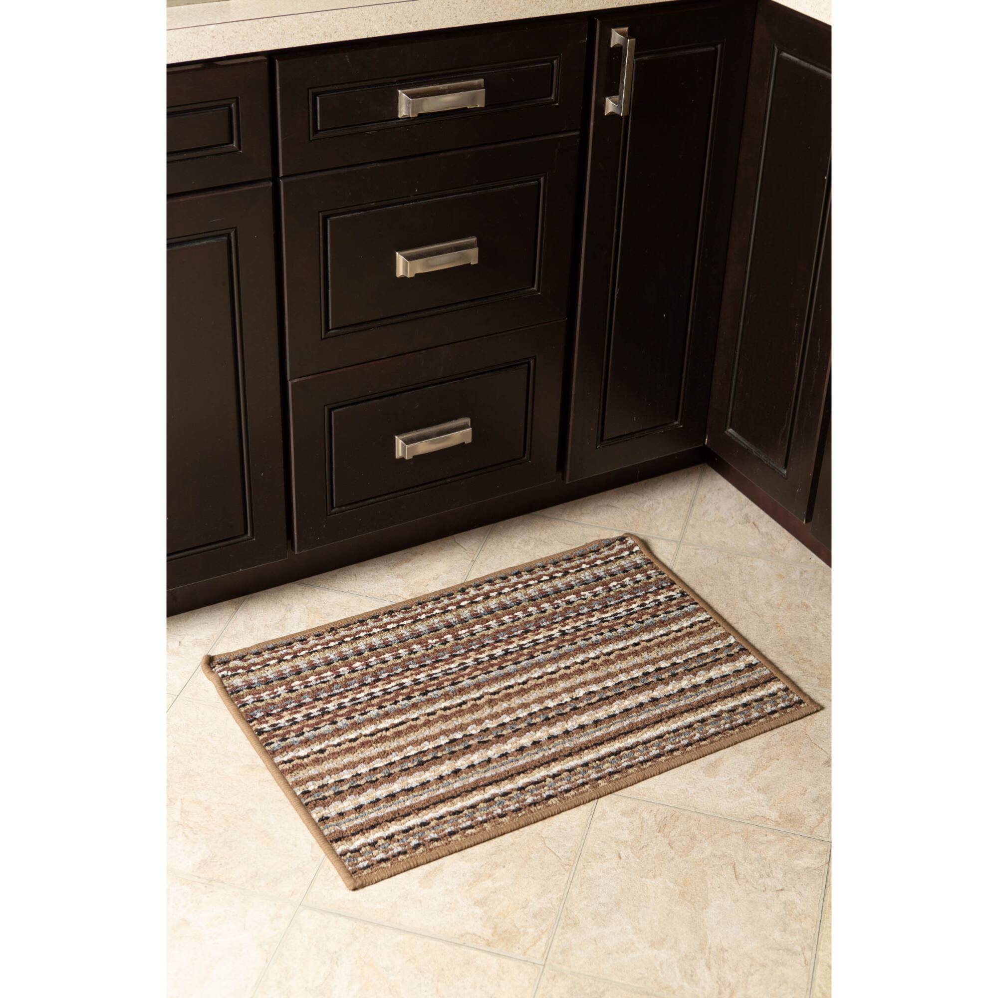 DII® Multi Stripe Printed Nylon Rug